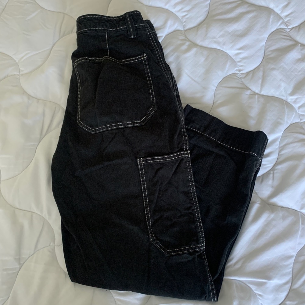 Black cargo pants